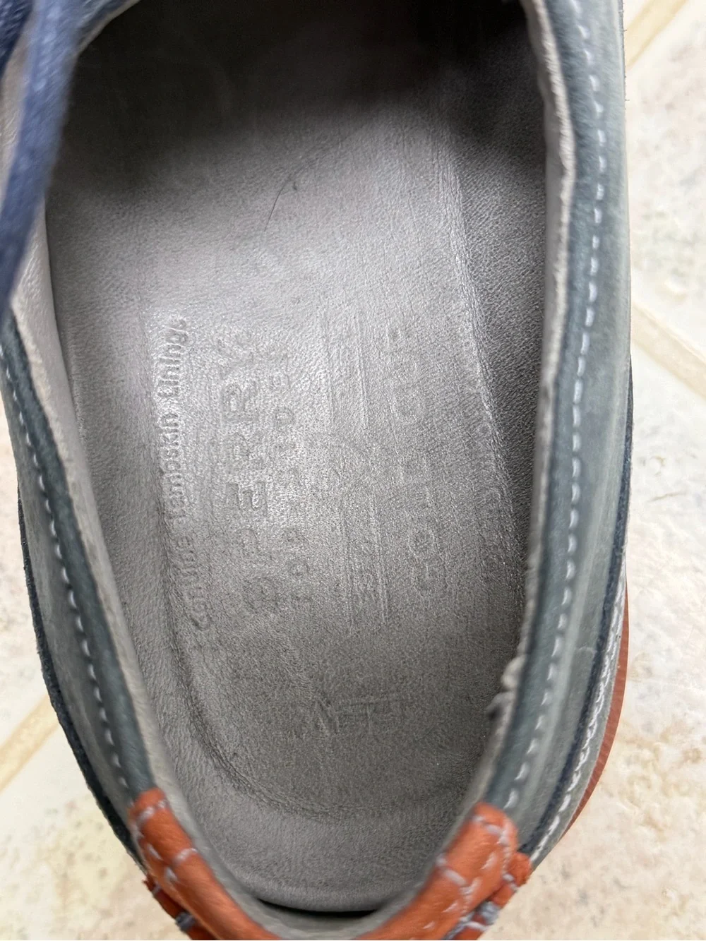 Sperry Gold Cup Bellingham Grey Suede Cap Toe Oxford ASV Dress Shoes 10
